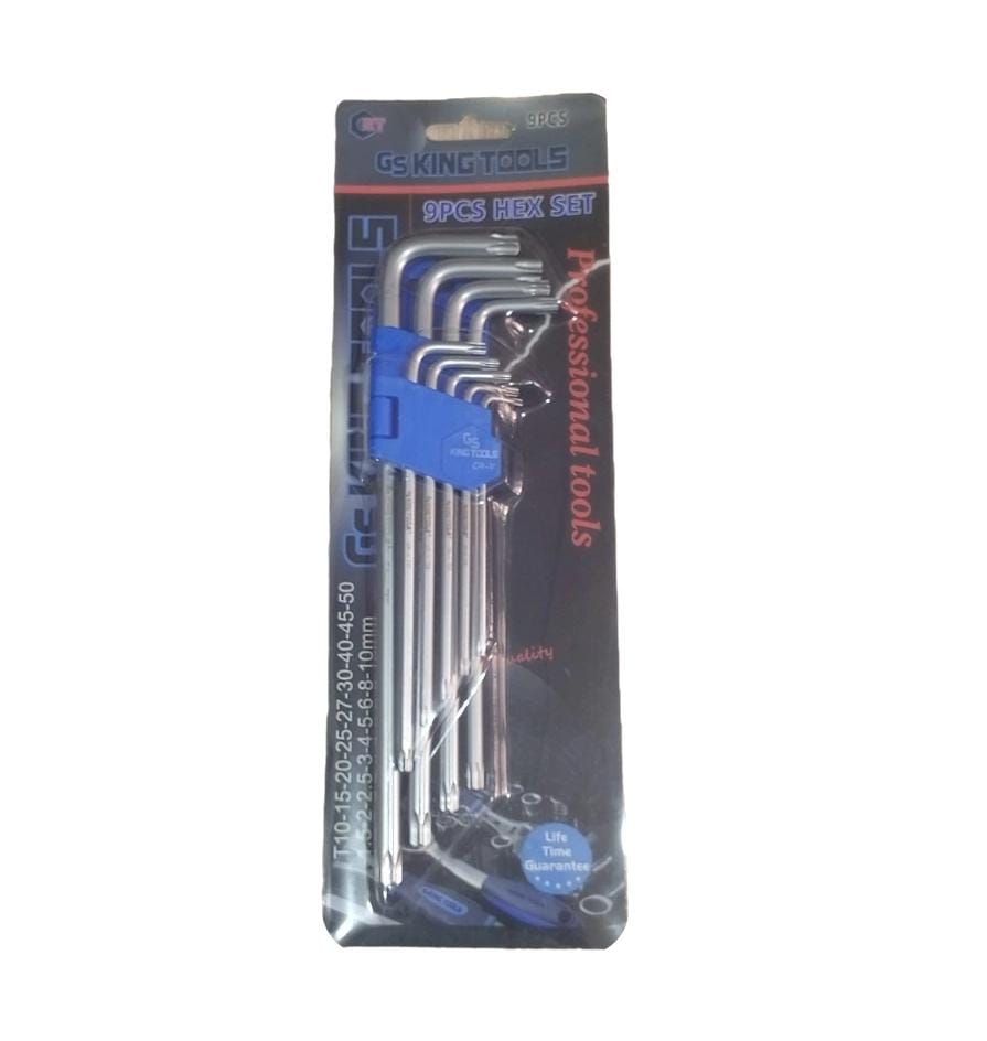 9PCS HEX KEY WRENCH SET M