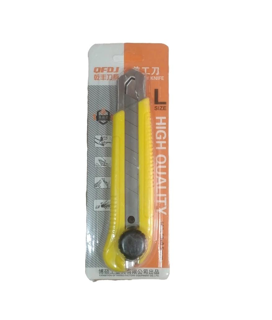 CUTTING KNIFE 25MM YELLOW